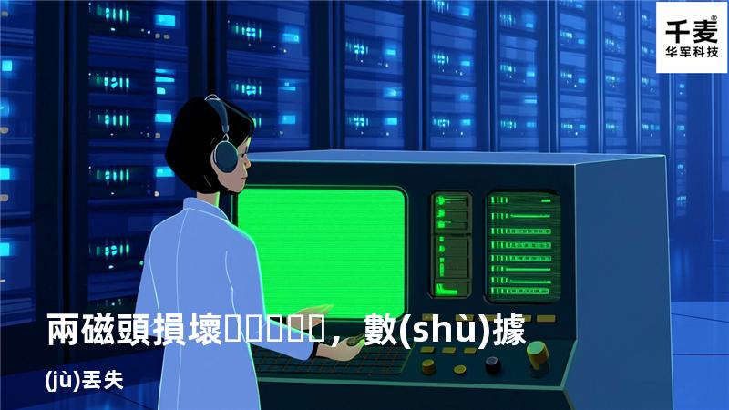 兩磁頭損壞，數(shù)據(jù)丟失